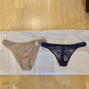 La Perla Thong & Brazilian Brief - Set of 2, Sz 3